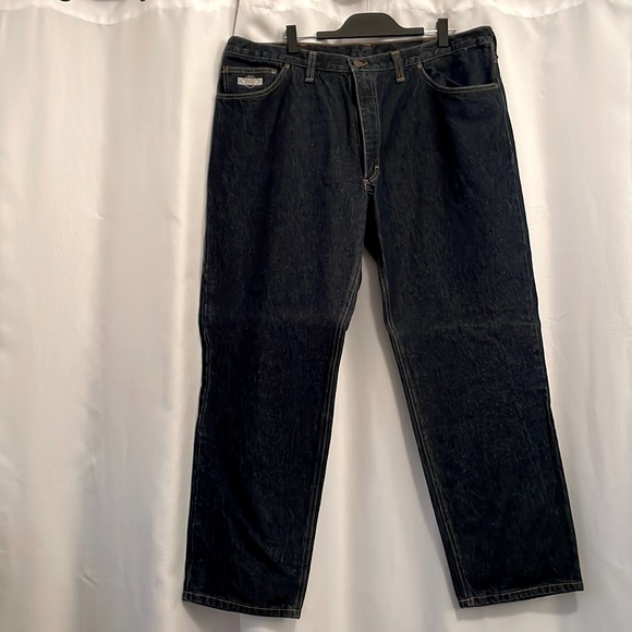 Diamond Gusset Dark Wash Regular Fit Jeans - Picture 2 of 9